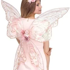 Schimmernde Blumen Feenflügel Rose Gold