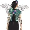 Schimmernde Blumen Feenflügel Schwarz Glitter 1 Schimmernde Blumen Feenflügel Schwarz Glitter -Kostümzubehör Verkaufsladen schimmernde feenfluegel mit blumen schwarz glitter 37549