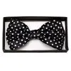 Schwarz-weiß Gepunktete Fliege Deluxe -Kostümzubehör Verkaufsladen schwarz weisse polka dot fliege deluxe schleife kostuem zubehoer herrenfliege polka dots tie
