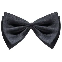 Schwarze Satin Fliege