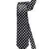 Schwarze Krawatte Mit Weißen Punkten -Kostümzubehör Verkaufsladen schwarze krawatte mit weissen punkten kostuemzubehoer retro krawatte 20168 01