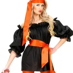 Piratenbluse Schwarz