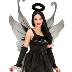 Schmetterling Flügel Schwarz 7 Schmetterling Flügel Schwarz -Kostümzubehör Verkaufsladen schwarze feenfluegel elfenfluegel fuer halloween dunkle fee fluegel cosplay fluegel 19271 03