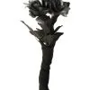 Schwarzer Rosenstrauß 2 Schwarzer Rosenstrauß -Kostümzubehör Verkaufsladen schwarzer brautstrau mit rosen rosenstrau fuer geisterbraut kostuem schwarze witwe 24574