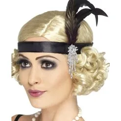 Charleston Kopfschmuck Schwarz