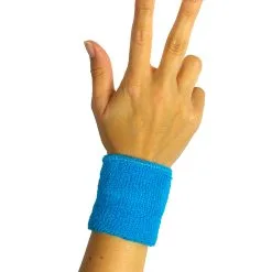 Neonblaues Schweiß-Armband