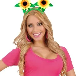 Haarreifen Sonnenblume -Kostümzubehör Verkaufsladen sonnenblumen haarreif kostuemzubehoer sunflower hairband sunflower head bopper 29689 4