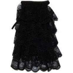 Schwarzes Spitzenjabot