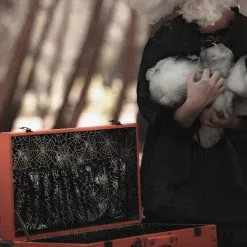 Creepy Pumpkin Vintage Koffer Orange -Kostümzubehör Verkaufsladen spooky pumpkin vintage koffer orange liverly ghosts haunted hallows vintage trunk halloween merchandise und geschenke 54188 5