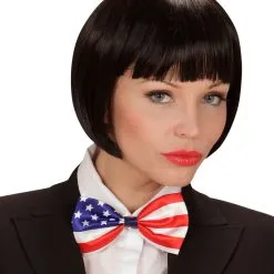USA Fliege -Kostümzubehör Verkaufsladen stars and stripes fliege uncle sam kostuem zubehoer fuer usa mottopartys 24241 3