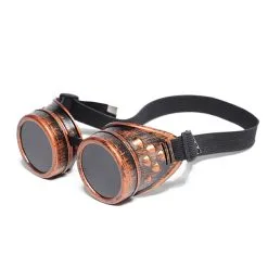 Steampunk Brille Bronze