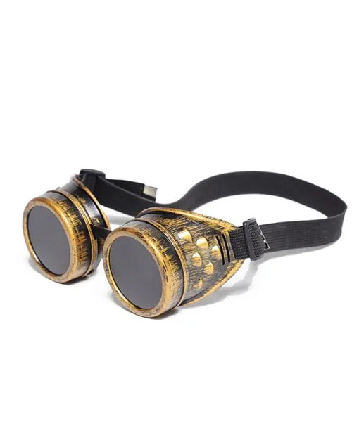 Steampunk Brille Gold 4 Steampunk Brille Gold -Kostümzubehör Verkaufsladen steampunk brille messing steampunk schweisser brille faschings brillen und kostuemzubehoer 29300