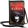 The Raven Buch Handtasche -Kostümzubehör Verkaufsladen the raven vintage buch clutch halloween kostuem zubehoer gothic accessoires handtasche 54519