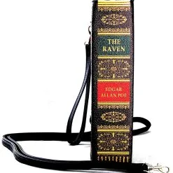 The Raven Buch Handtasche -Kostümzubehör Verkaufsladen the raven vintage buch clutch halloween kostuem zubehoer gothic accessoires handtasche 54519 3
