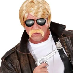 Polizei Spiegelbrille -Kostümzubehör Verkaufsladen verspiegelte polizeibrille verspiegelte pilotenbrille kostuembrille cop glasses 15839 004