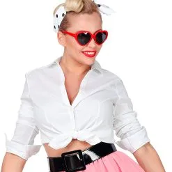 Vinyl Gürtel Schwarz -Kostümzubehör Verkaufsladen vinyl guertel schwarz hippie guertel hippie kostuem zubehoer 22946 02