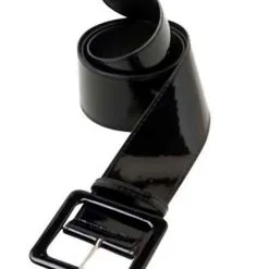 Vinyl Gürtel Schwarz