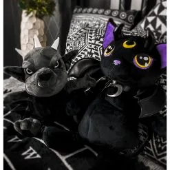 Violet Dämonia Katzen Rucksack Aus Plüsch -Kostümzubehör Verkaufsladen violet daemonia katzen pluesch rucksack violet demonic kitty plush backpack gothic merchandise 50584 06