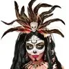 Voodoo Haarreif Mit Totenschädel -Kostümzubehör Verkaufsladen voodoo haareif mit totenkopf voodoo haarreif mit totenschaedel voodoo hairpiece with skull 52696 01