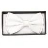 Satin Fliege Deluxe Weiß -Kostümzubehör Verkaufsladen weisse satin fliege deluxe schleife kostuem zubehoer herrenfliege white satin tie