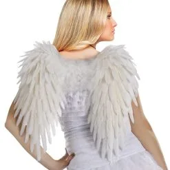 Weiße Angel Wings