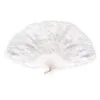 Weißer 20er Jahre Fächer -Kostümzubehör Verkaufsladen weisser federfaecher weisser faecher white fan burlesque facher kostuemaccessoire 2887 01