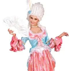 Weißer 20er Jahre Fächer -Kostümzubehör Verkaufsladen weisser federfaecher weisser faecher white fan burlesque facher kostuemaccessoire 2887 03